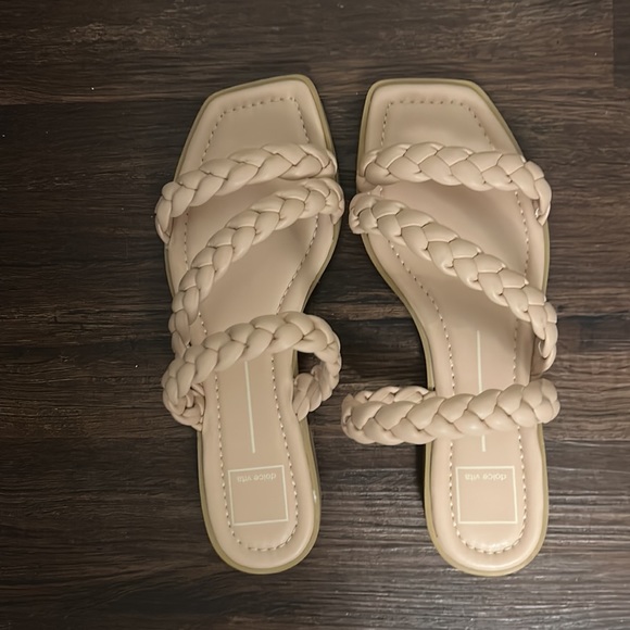 Dolce Vita Iman Slide Sandal - Size 7.5 in Cream - Picture 2 of 4